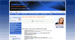Desktop Screenshot of dobrebaterie.cz