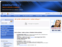 Tablet Screenshot of dobrebaterie.cz